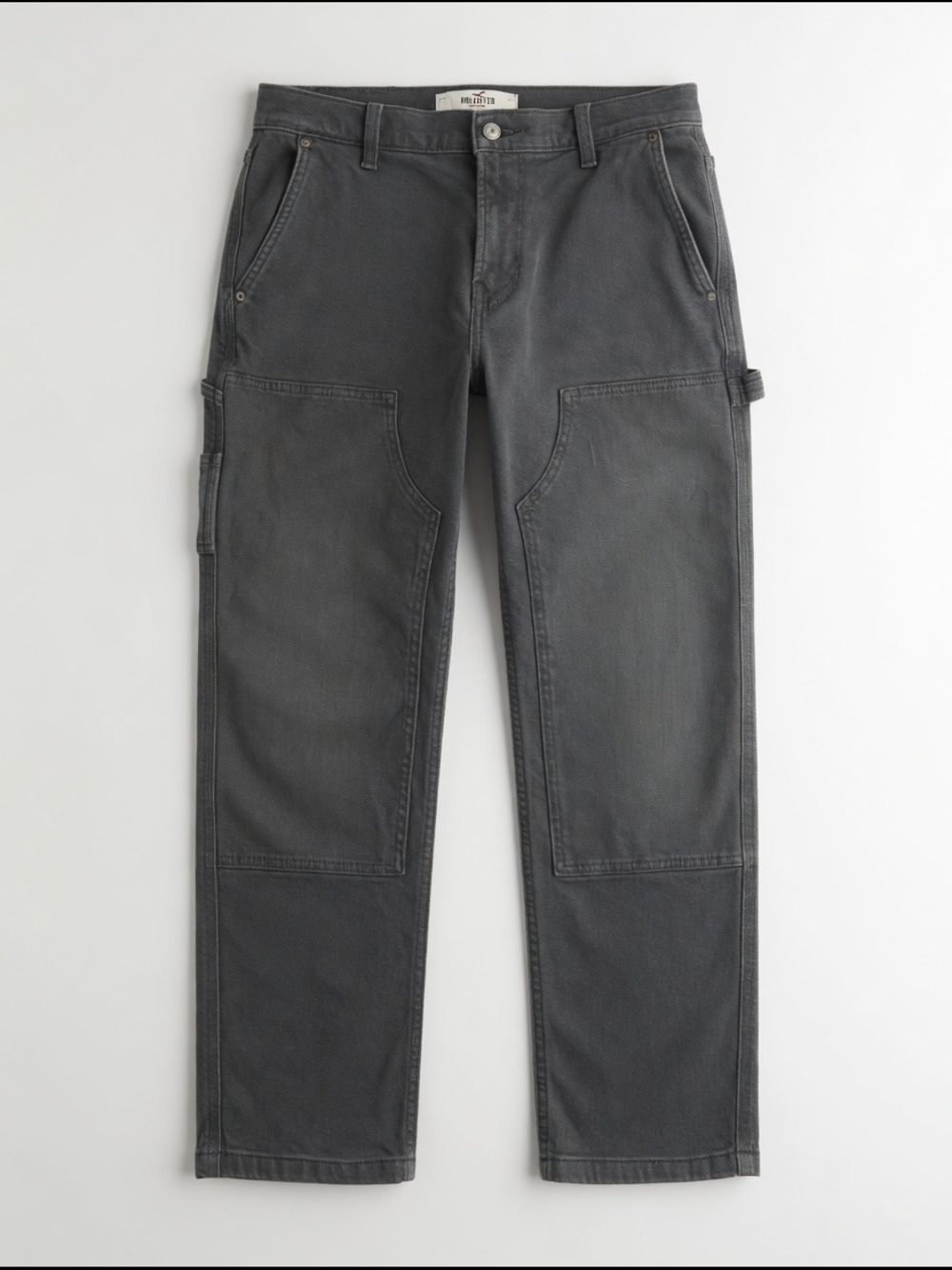 Hollister Men's Cargo Pants in Charcoal Gray